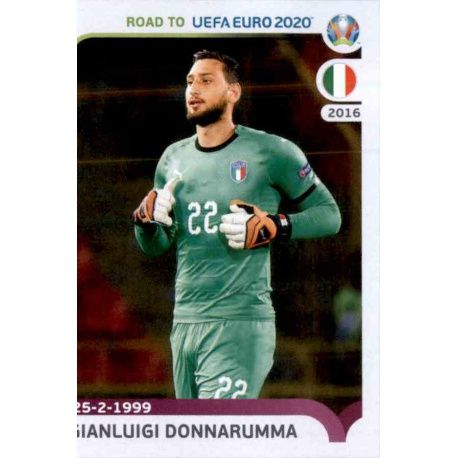 Gianluigi Donnarumma Italy 163 Panini Road to UEFA EURO 2020 Sticker Collection