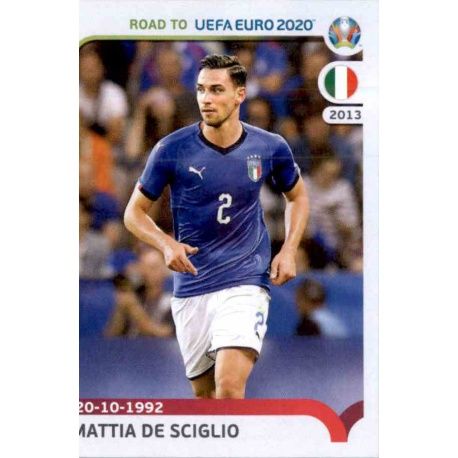 Mattia De Sciglio Italy 164 Panini Road to UEFA EURO 2020 Sticker Collection