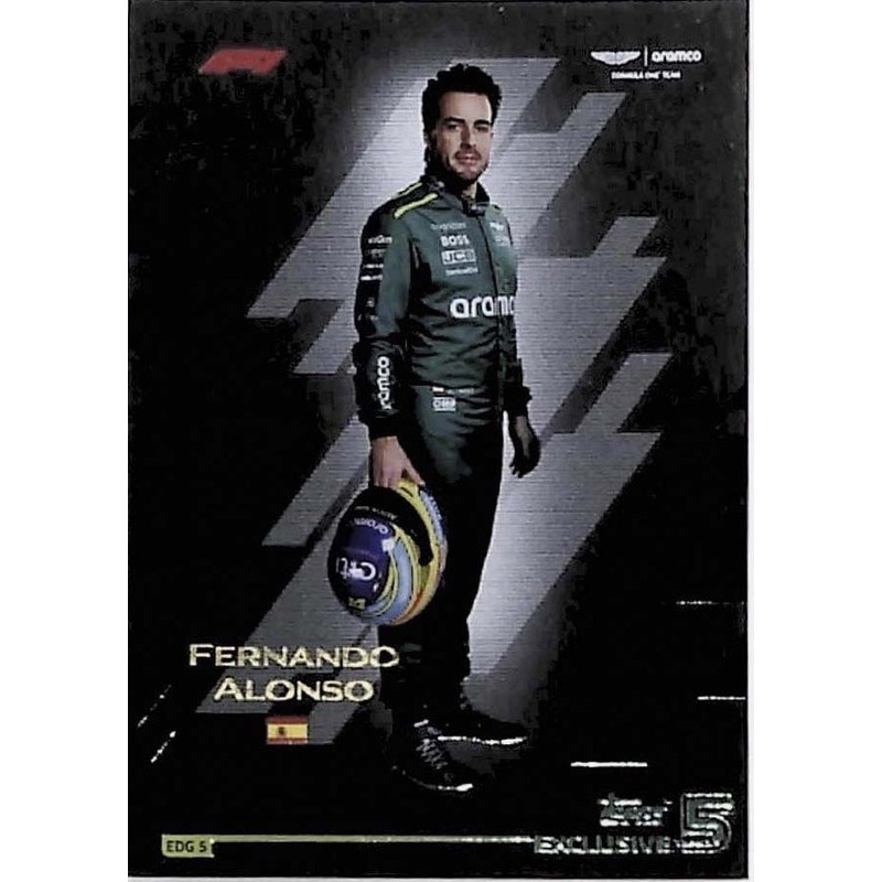 Fernando Alonso 2020 F1 Offer Cards Fernando Alonso Black Edge