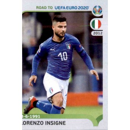 Lorenzo Insigne Italy 174 Panini Road to UEFA EURO 2020 Sticker Collection