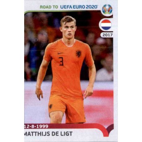 Matthijs de Ligt Netherlands 180 Panini Road to UEFA EURO 2020 Sticker Collection