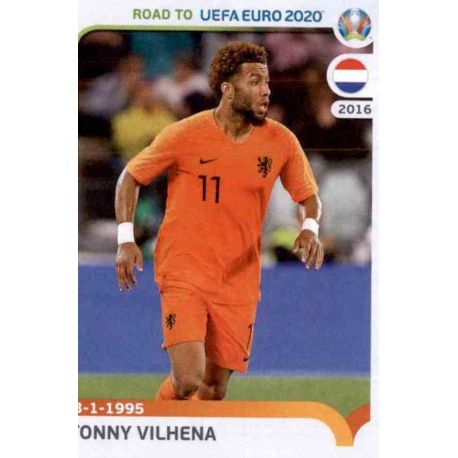 Tonny Vilhena Netherlands 189 Panini Road to UEFA EURO 2020 Sticker Collection