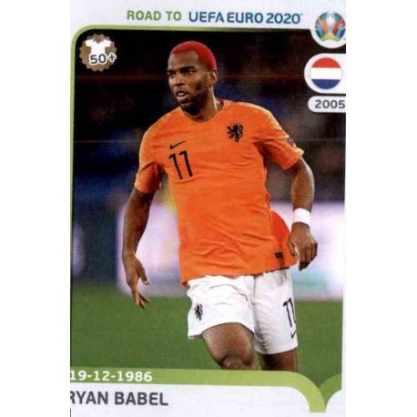 Ryan Babel Netherlands 192 Panini Road to UEFA EURO 2020 Sticker Collection