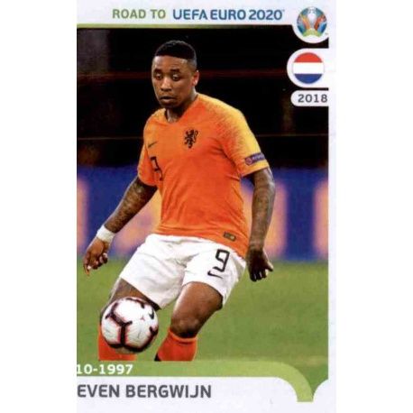 Steven Bergwijn Netherlands 193 Panini Road to UEFA EURO 2020 Sticker Collection