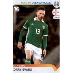 Corry Evans Northern Ireland 201 Panini Road to UEFA EURO 2020 Sticker Collection