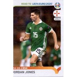 Jordan Jones Northern Ireland 205 Panini Road to UEFA EURO 2020 Sticker Collection
