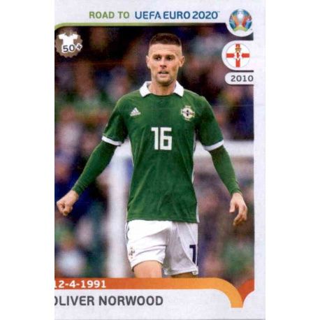 Oliver Norwood Northern Ireland 206 Panini Road to UEFA EURO 2020 Sticker Collection