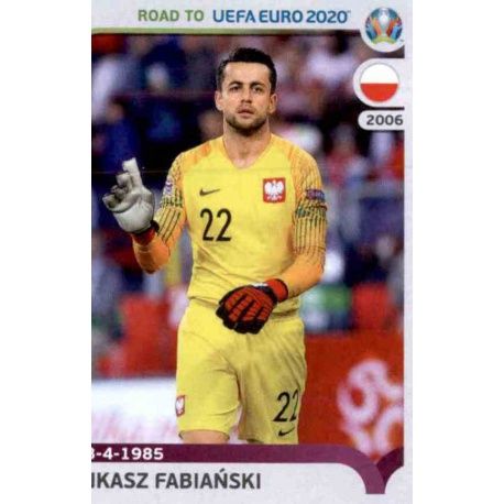 Łukasz Fabiański Poland 211 Panini Road to UEFA EURO 2020 Sticker Collection
