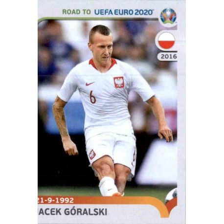Jacek Góralski Poland 218 Panini Road to UEFA EURO 2020 Sticker Collection
