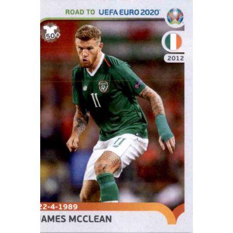 James McClean Republic of Ireland 251 Panini Road to UEFA EURO 2020 Sticker Collection