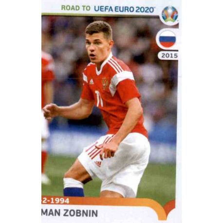 Roman Zobnin Russia 286 Panini Road to UEFA EURO 2020 Sticker Collection
