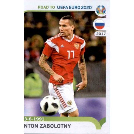 Anton Zabolotny Russia 289 Panini Road to UEFA EURO 2020 Sticker Collection