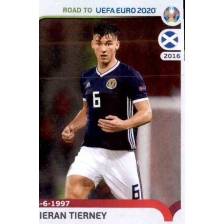 Kieran Tierney Scotland 294 Panini Road to UEFA EURO 2020 Sticker Collection