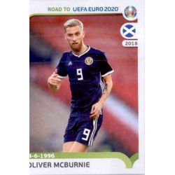 Oliver McBurnie Scotland 303 Panini Road to UEFA EURO 2020 Sticker Collection