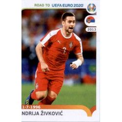 Andrija Živković Serbia 314 Panini Road to UEFA EURO 2020 Sticker Collection
