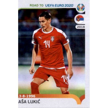 Saša Lukić Serbia 317 Panini Road to UEFA EURO 2020 Sticker Collection