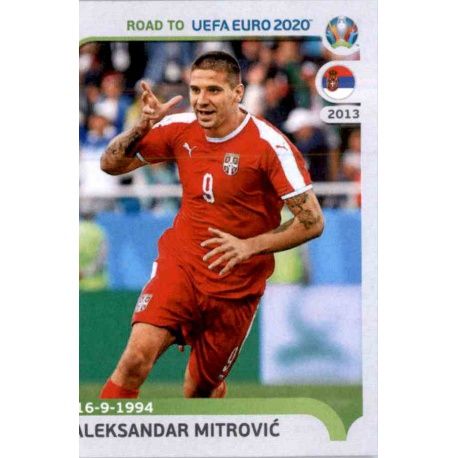 Aleksandar Mitrović Serbia 320 Panini Road to UEFA EURO 2020 Sticker Collection
