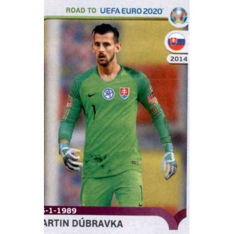 Martin Dúbravka Slovakia 323 Panini Road to UEFA EURO 2020 Sticker Collection