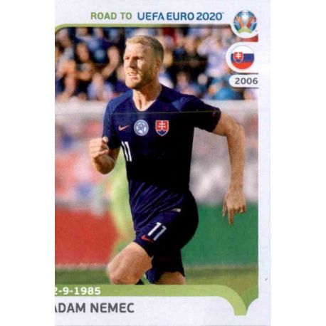 Adam Nemec Slovakia 337 Panini Road to UEFA EURO 2020 Sticker Collection