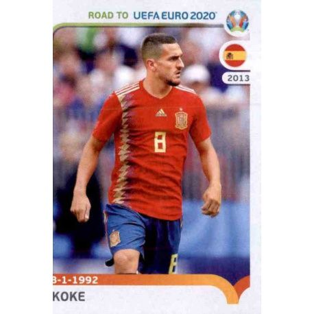 Koke Spain 362 Panini Road to UEFA EURO 2020 Sticker Collection