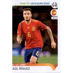 Saúl Ñíguez Spain 363 Panini Road to UEFA EURO 2020 Sticker Collection