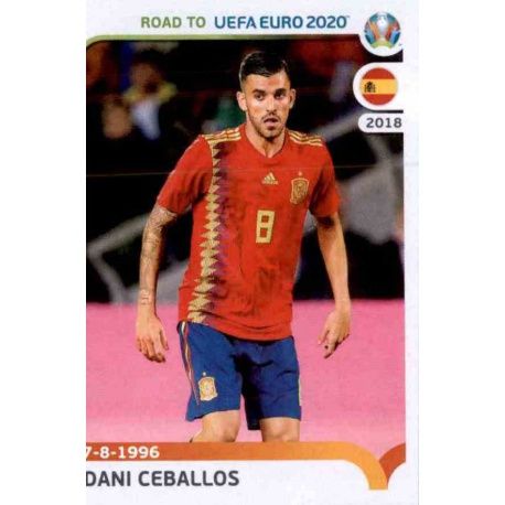 Dani Ceballos Spain 364 Panini Road to UEFA EURO 2020 Sticker Collection