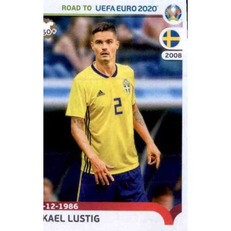 Mikael Lustig Sweden 372 Panini Road to UEFA EURO 2020 Sticker Collection