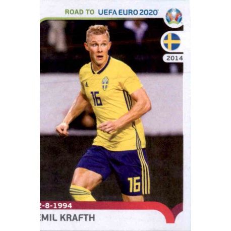 Emil Krafth Sweden 377 Panini Road to UEFA EURO 2020 Sticker Collection