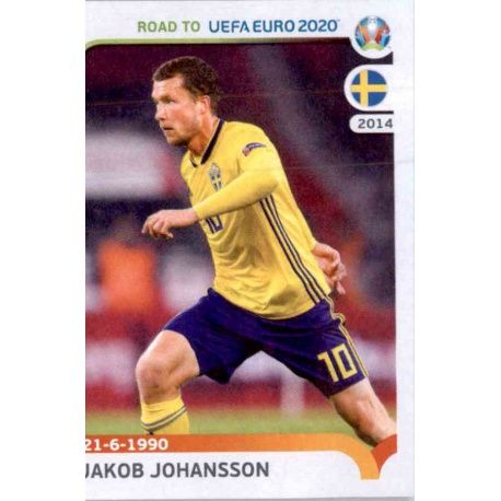 Jakob Johansson Sweden 380 Panini Road to UEFA EURO 2020 Sticker Collection