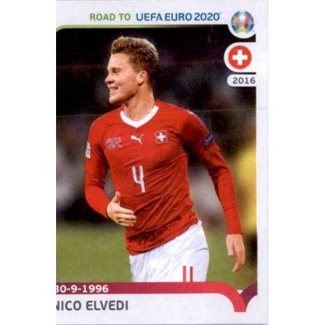Nico Elvedi Switzerland 393 Panini Road to UEFA EURO 2020 Sticker Collection