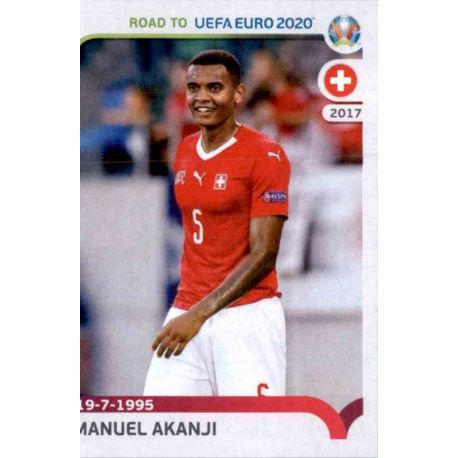 Manuel Akanji Switzerland 394 Panini Road to UEFA EURO 2020 Sticker Collection