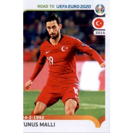 Yunus Mallı Turkey 414 Panini Road to UEFA EURO 2020 Sticker Collection