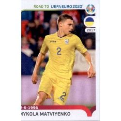 Mykola Matviyenko Ukraine 420 Panini Road to UEFA EURO 2020 Sticker Collection