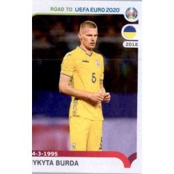 Mykyta Burda Ukraine 421 Panini Road to UEFA EURO 2020 Sticker Collection