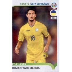 Roman Yaremchuk Ukraine 433 Panini Road to UEFA EURO 2020 Sticker Collection