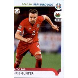 Chris Gunter Wales 436 Panini Road to UEFA EURO 2020 Sticker Collection