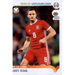 Andy King Wales 443 Panini Road to UEFA EURO 2020 Sticker Collection