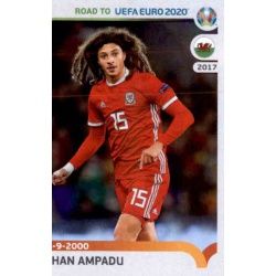 Ethan Ampadu Wales 446 Panini Road to UEFA EURO 2020 Sticker Collection