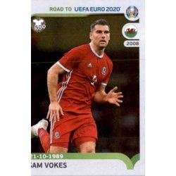 Sam Vokes Wales 448 Panini Road to UEFA EURO 2020 Sticker Collection