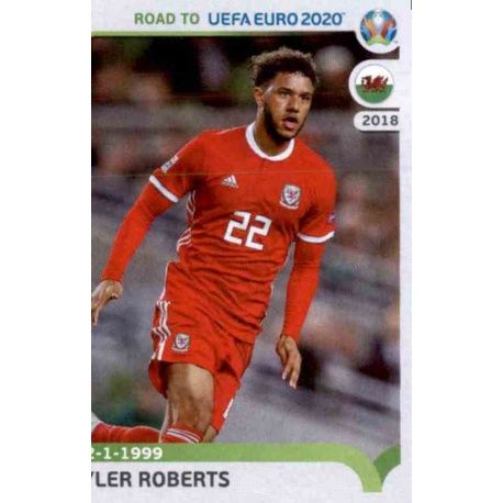 Tyler Roberts Wales 449 Panini Road to UEFA EURO 2020 Sticker Collection