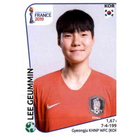 Lee Geummin South Korea 60 Panini Fifa Women's World Cup France 2019 