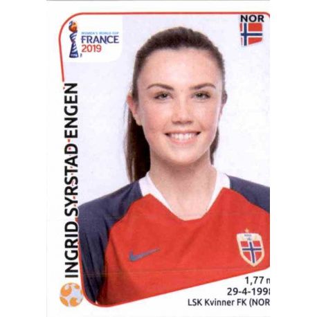 Ingrid Syrstad Engen Norway 75 Panini Fifa Women's World Cup France 2019 