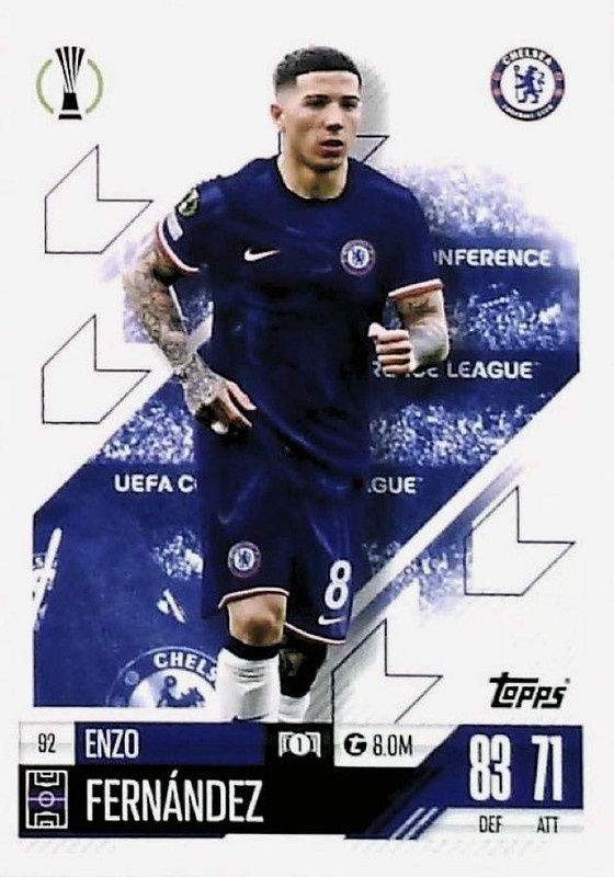 Offer Soccer Cards Enzo Fernandez Chelsea Match Attax 24/25 Offer Soccer Cards Enzo Fernandez Chelsea Match Attax 24/25