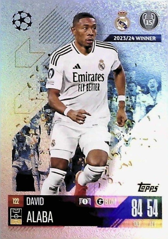 Sale Cards David Alaba Real Madrid Match Attax 24/25 Topps