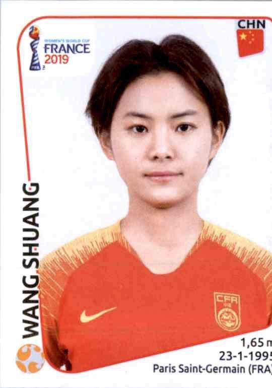 Wang Shuang China Panini Frauen WM 2019 Sticker 133 