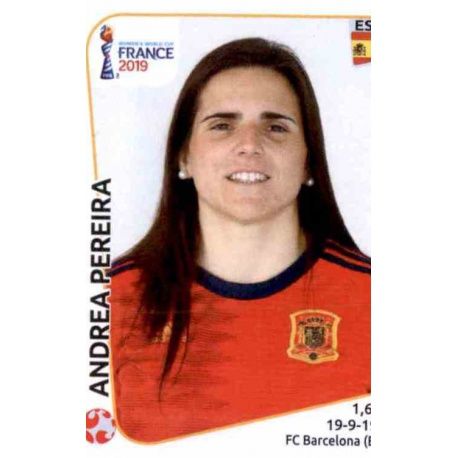 Andrea Pereira Spain 145 Panini Fifa Women's World Cup France 2019 