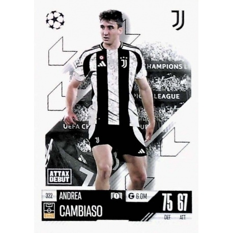 Andrea Cambiaso Attax Debut Juventus 322