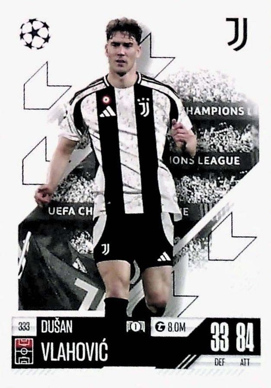 Sale Cards Dušan Vlahović Juventus Match Attax 24/25