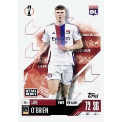 Jake O'Brien Attax Debut Olympique Lyonnais 354