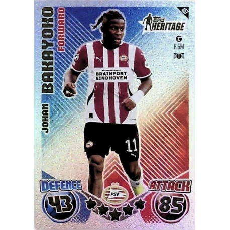 Johan Bakayoko Topps Heritage PSV Eindhoven 457
